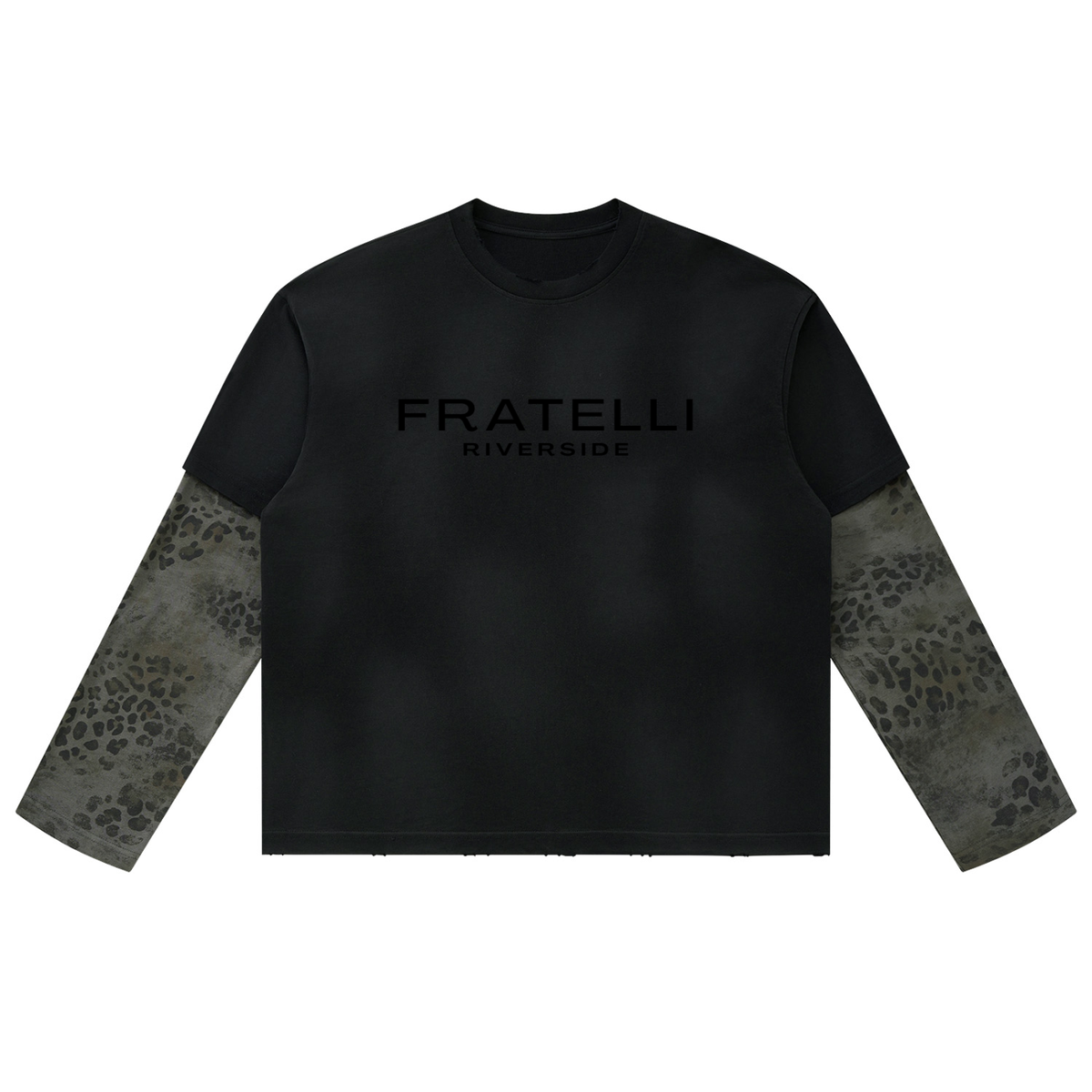 Noir Motif Signature Long-Sleeved T-Shirt