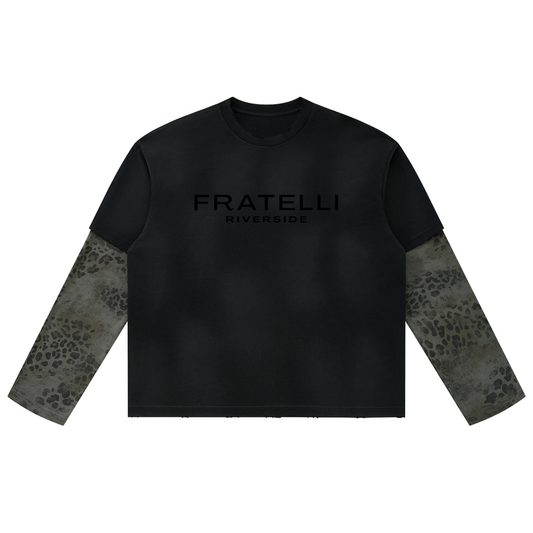 Noir Motif Signature Long-Sleeved T-Shirt