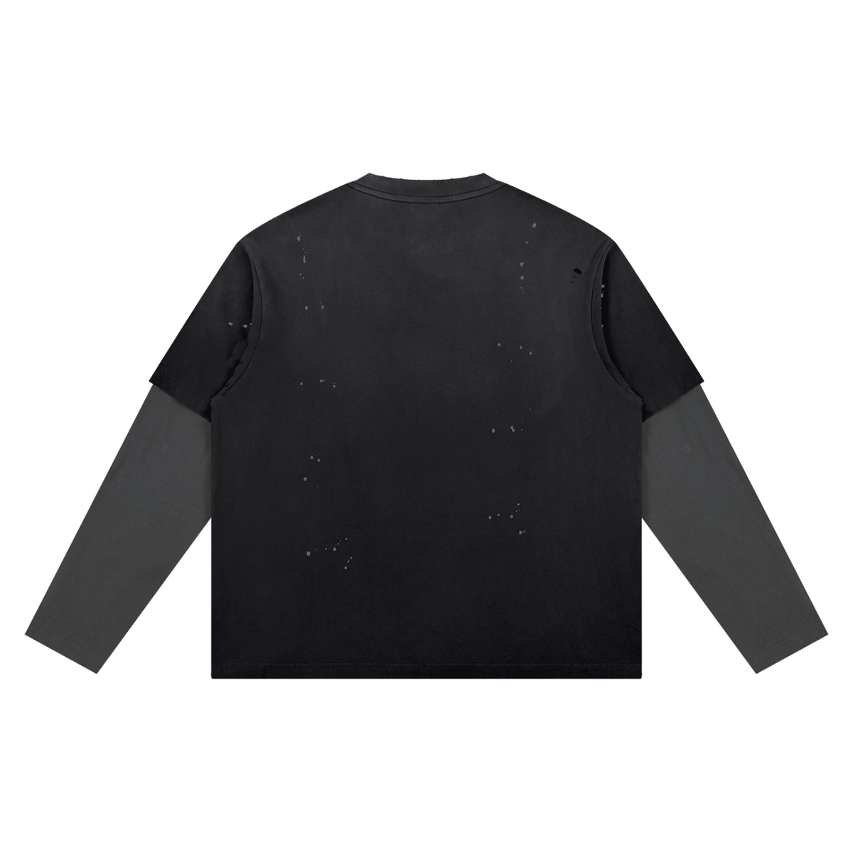 Layered Cotton Long-Sleeved T-Shirt