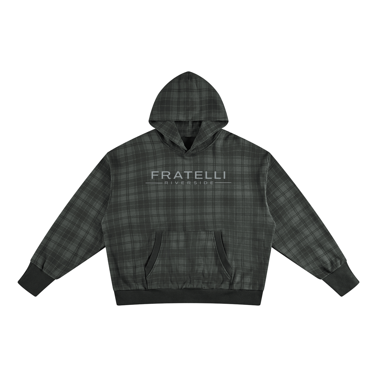 FRATELLI Plaid Cotton Hoodie