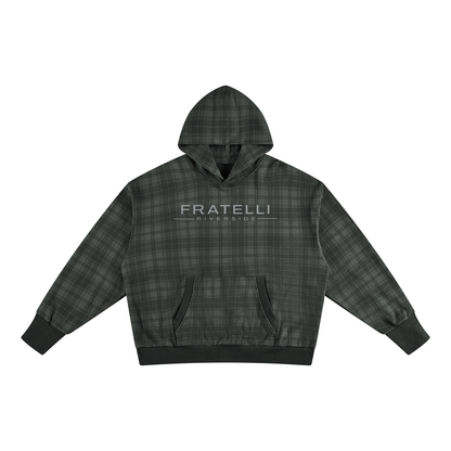 FRATELLI Plaid Cotton Hoodie