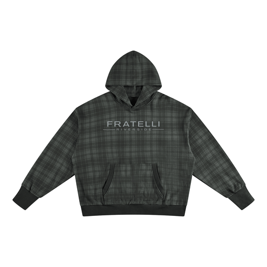 FRATELLI Plaid Cotton Hoodie